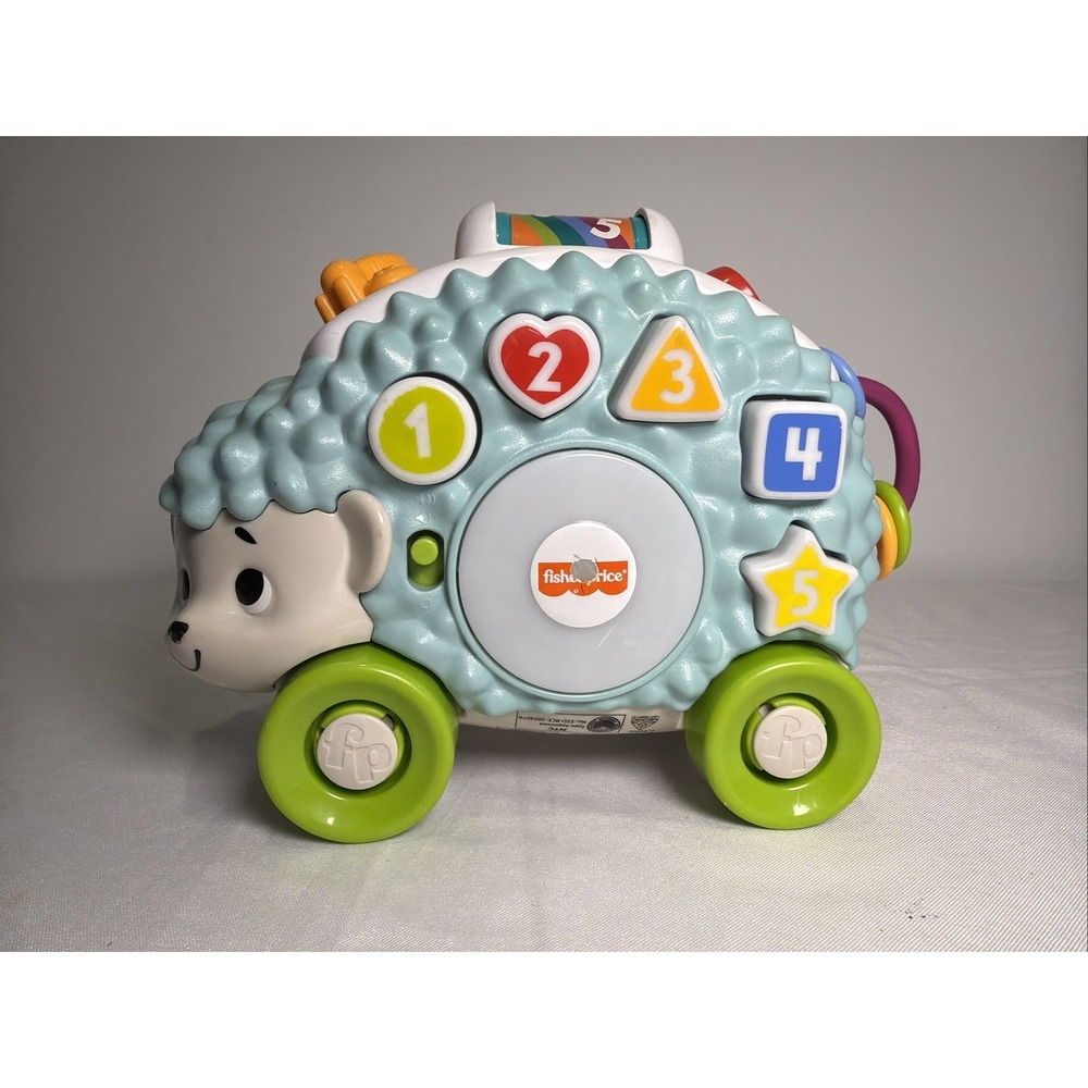 Fisher Price Linkimals Hedgehog Happy Shapes Musical Learning Toy No Pull String
